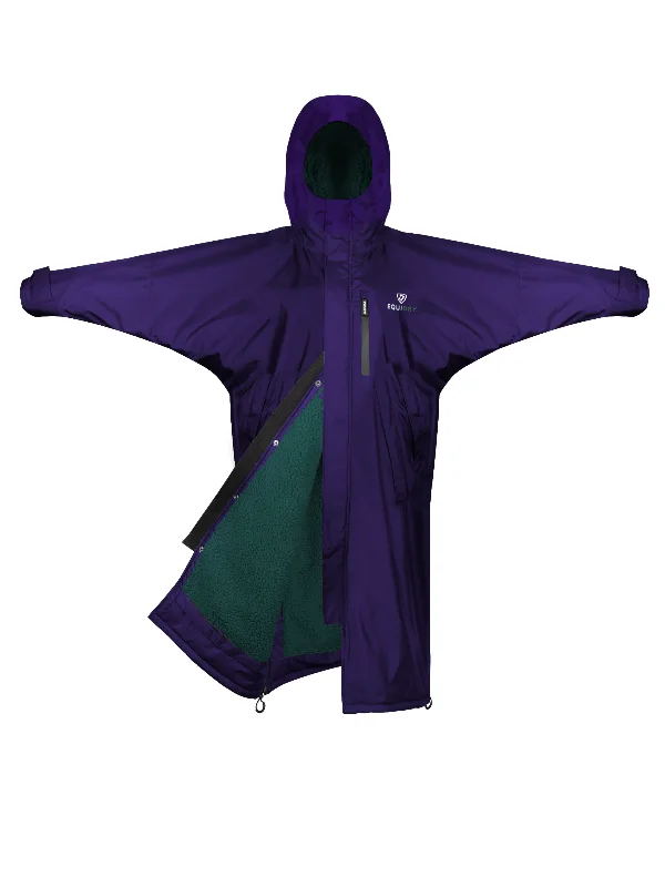 Evolution Women's | Thick Fleece | Fixed Hood | Purple/Teal