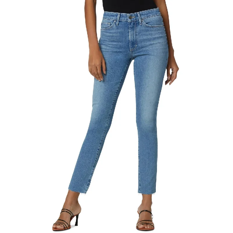 Joe's Womens Denim Mid Rise Straight Leg Jeans