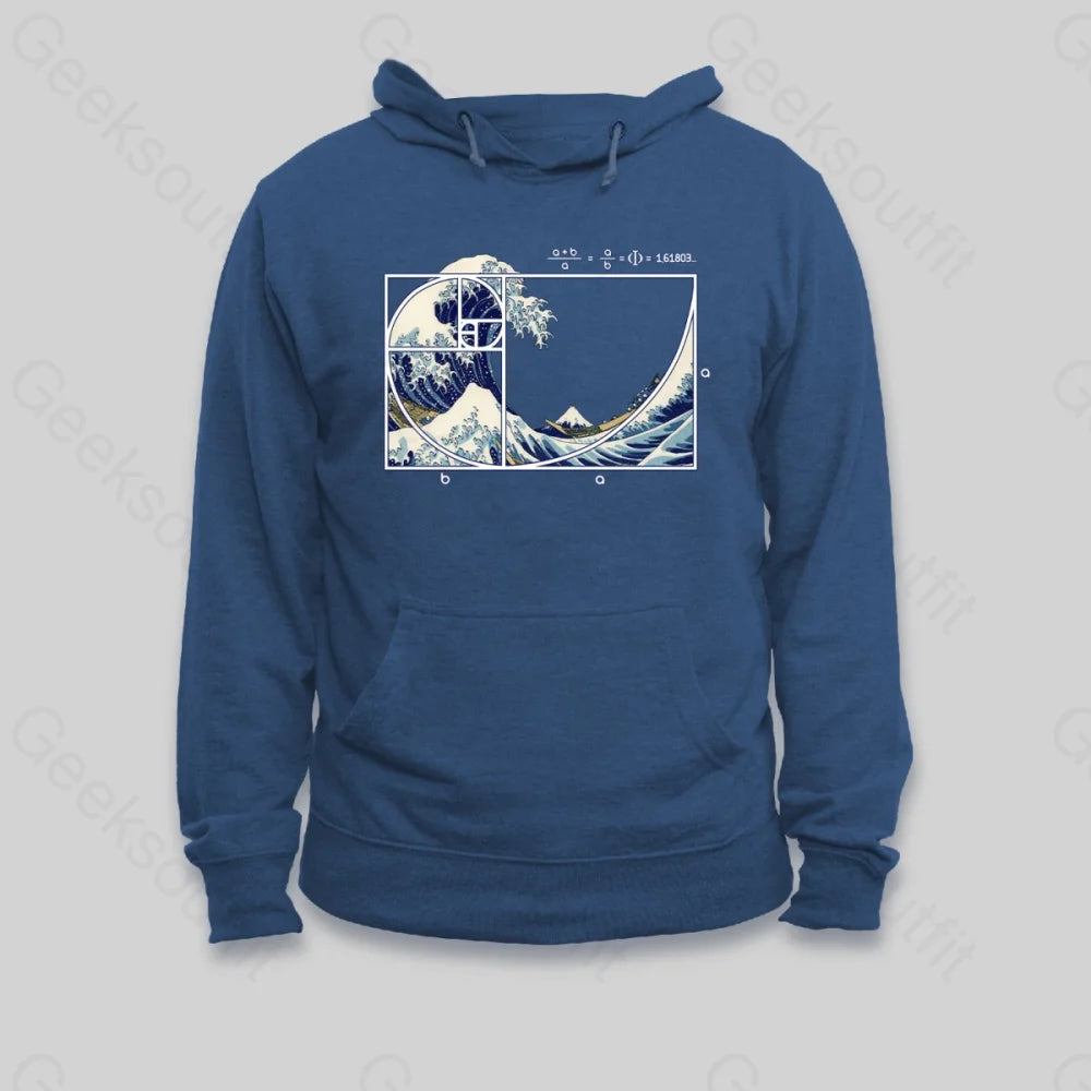 The Great Fibonacci Wave Hoodie