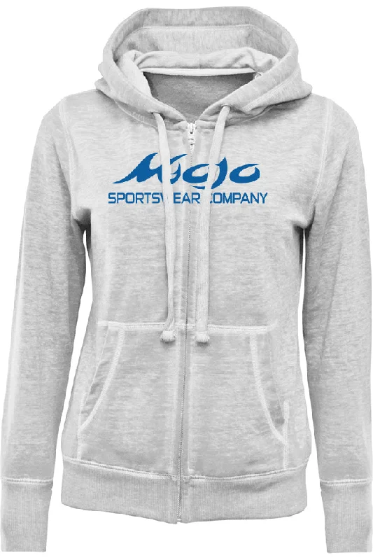 Ladies Vintage Beach Zip Up Hoodie