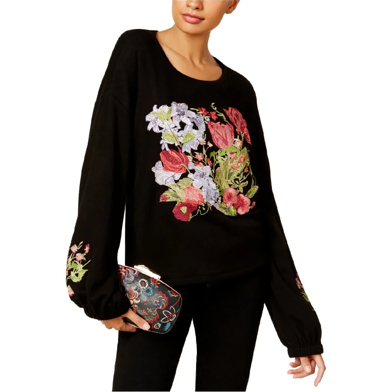 I-N-C Womens Embroidered Knit Sweater