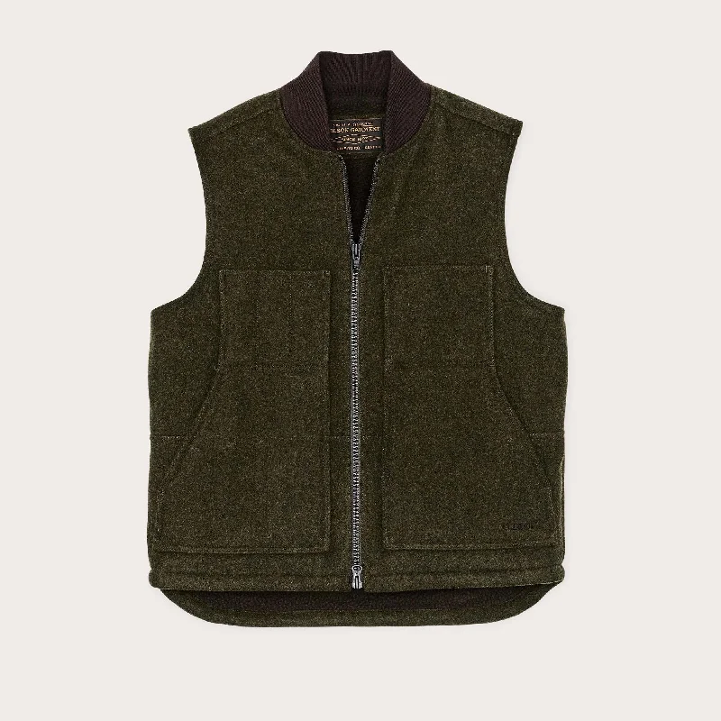 LINED MACKINAW WOOL WORK VEST