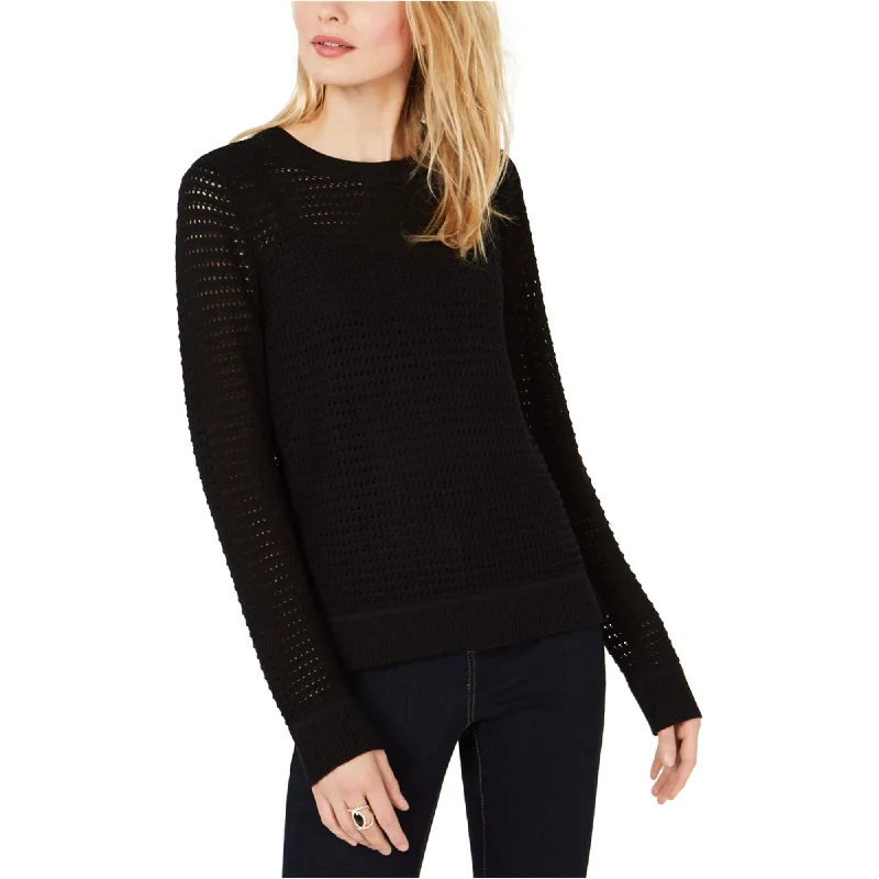 I-N-C Womens Open Knit Pullover Sweater