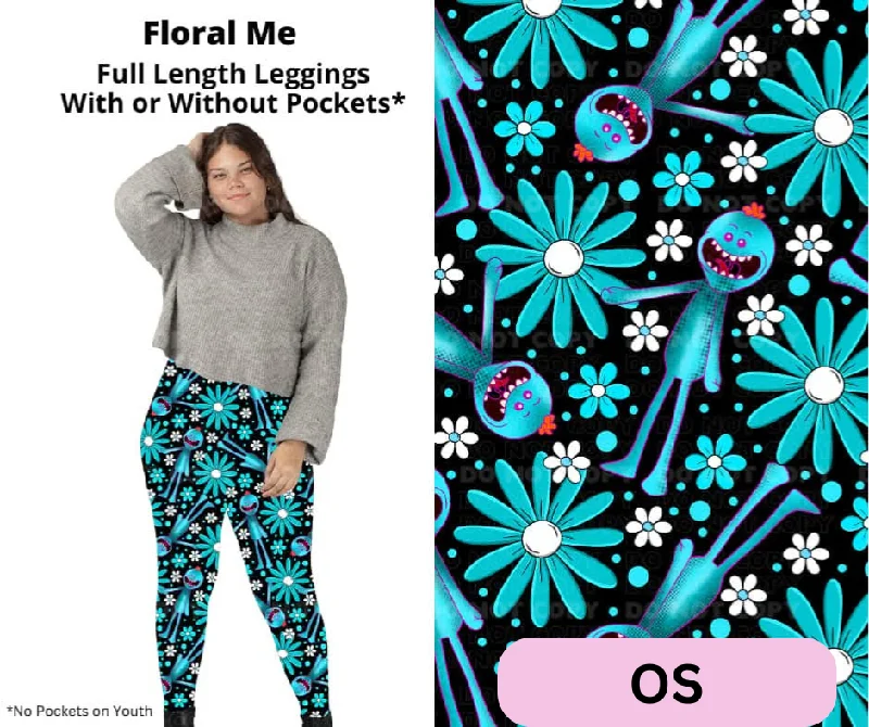 Floral Me Full Length Leggings w/ Pockets