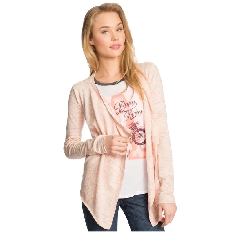 Aeropostale Womens Heathered Drape Cardigan Sweater