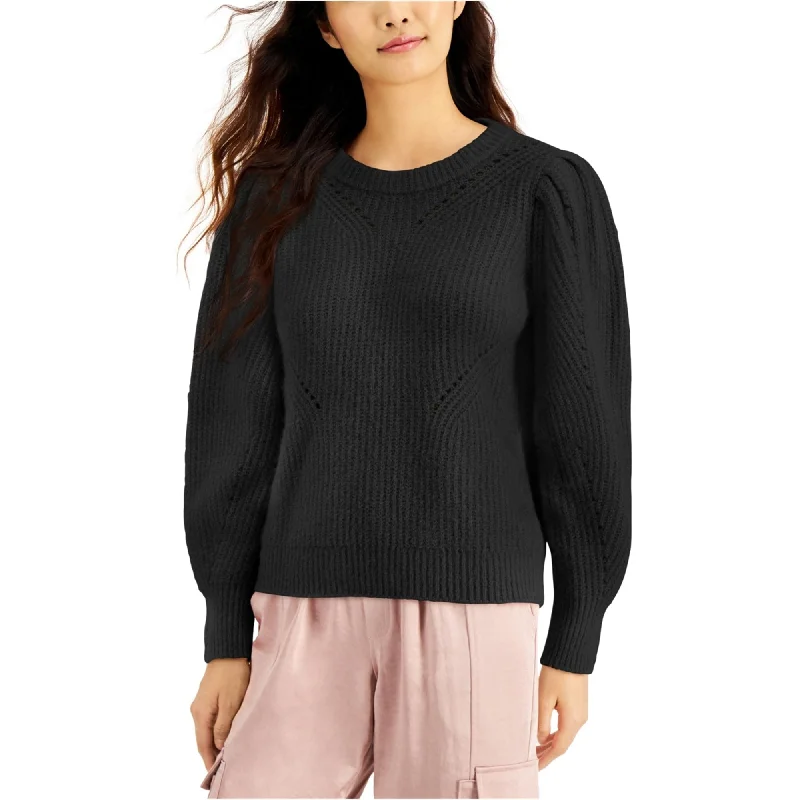 I-N-C Womens Volume-Sleeve Pullover Sweater