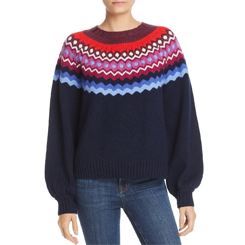 Joie Womens Karenya Fair Isle Pullover Sweater, Multicoloured, X-Small