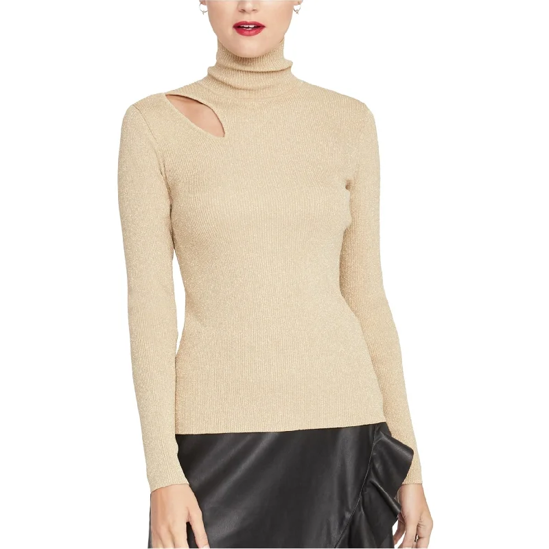 Rachel Roy Womens Cutout Pullover Sweater, Metallic, X-Small