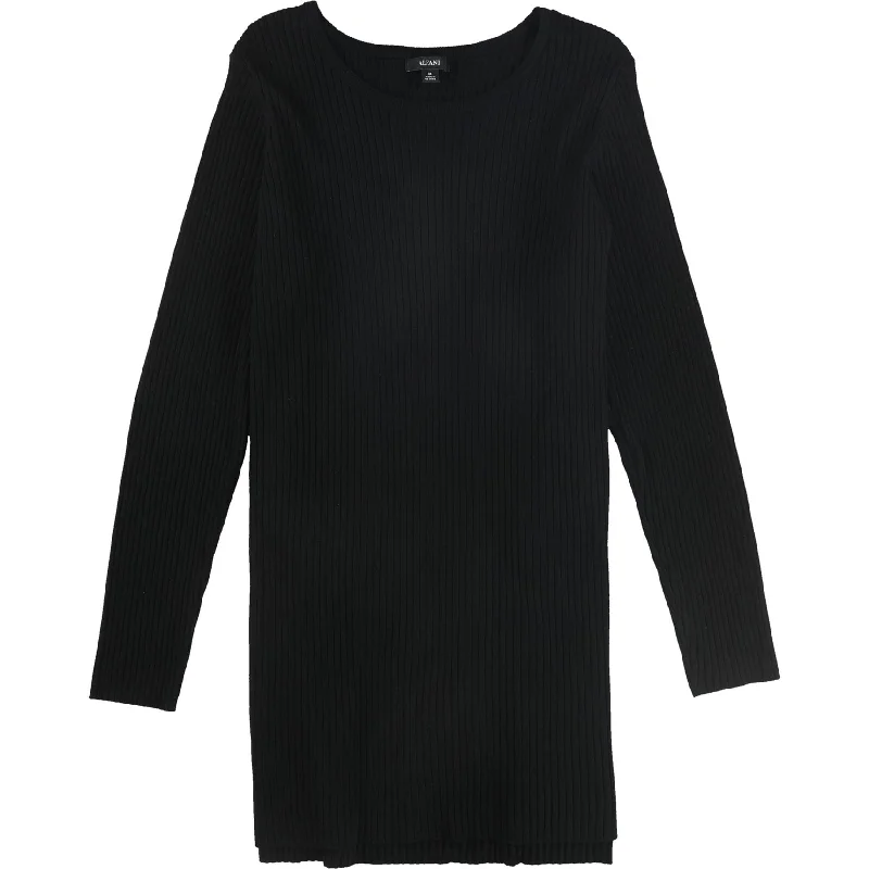 Alfani Womens Ribbed Tunic Sweater