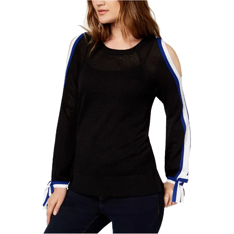 I-N-C Womens Cold-Shoulder Pullover Sweater