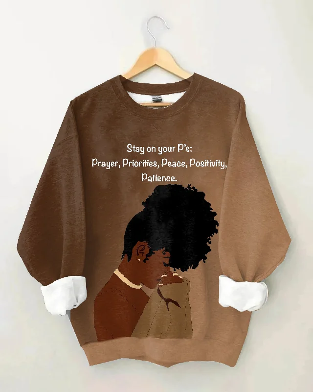 Stay On Your P's Long Sleeve Sweatshirt