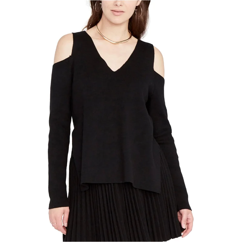 Rachel Roy Womens Cold-Shoulder Pullover Sweater