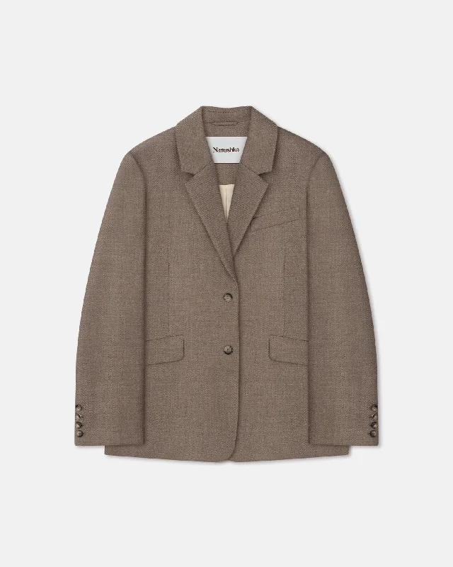 Karo - Heritage Wool Blazer - Latte