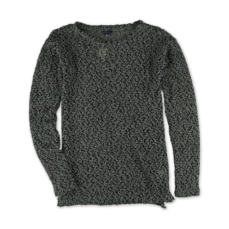 Aeropostale Womens Sheer Lace Knit Sweater