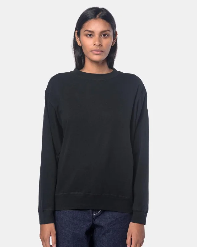 Wide Sweatshirt in Black