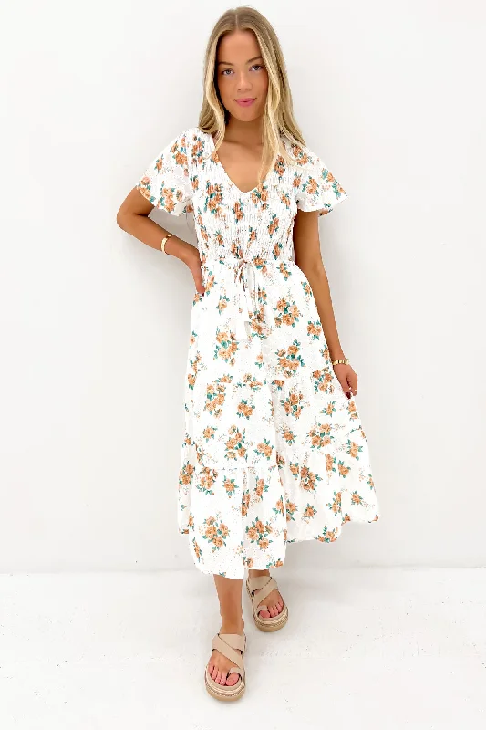 Delphina Midi Dress Romance